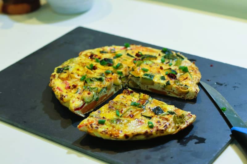 Breakfast frittata by Island Plates